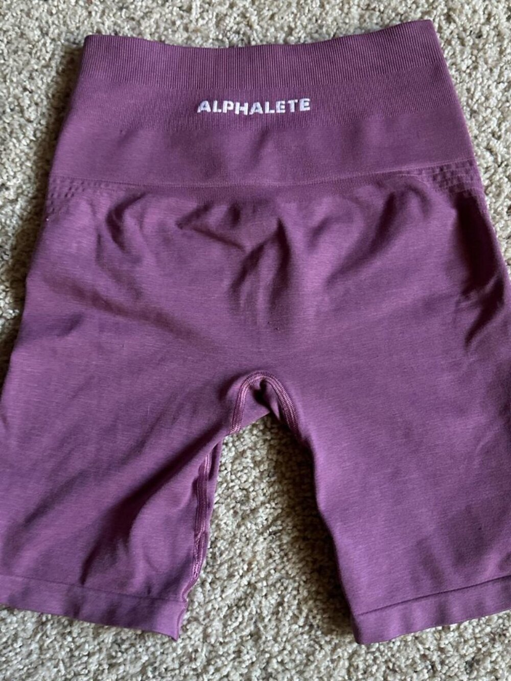 Alphalete Purple and Burgundy Amplify Shorts Size S